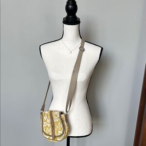 Toms Yellow Patterned Crossbody Bag